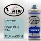Preview: Chevrolet, Ocean Blue Effect, 12U / WA338M: 400ml Sprühdose, von ATW Autoteile West.